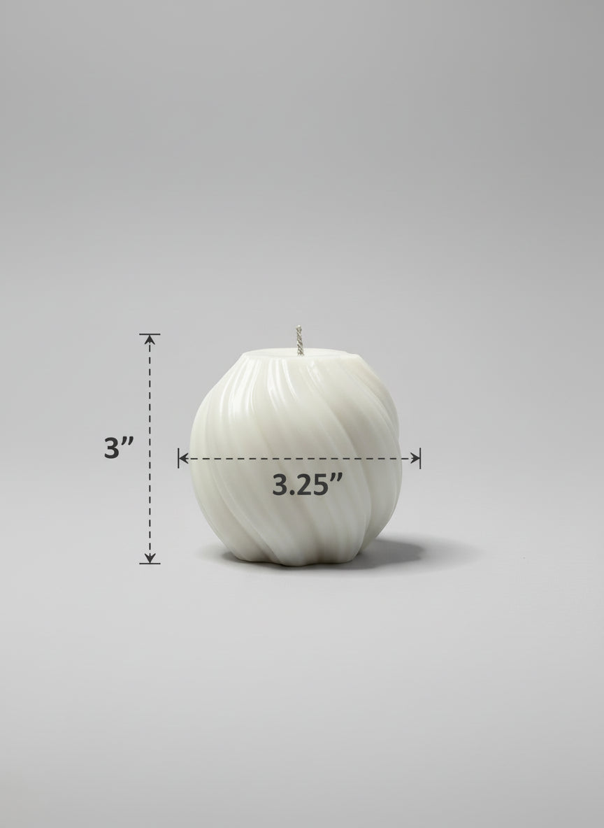 Round Stripe Candle Pillar