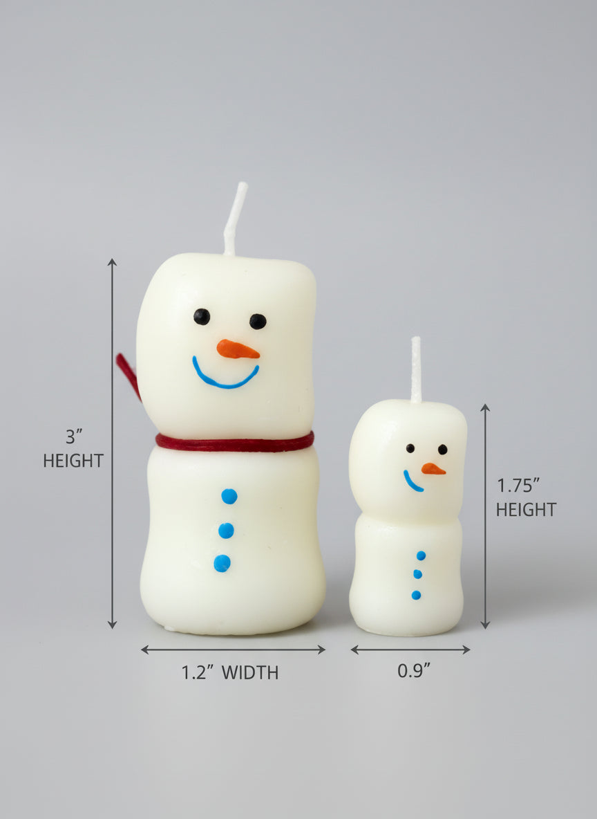 Snowman Candle Set