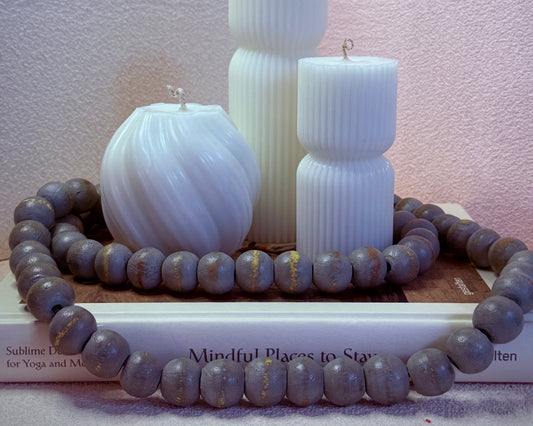 Round Stripe Candle Pillar