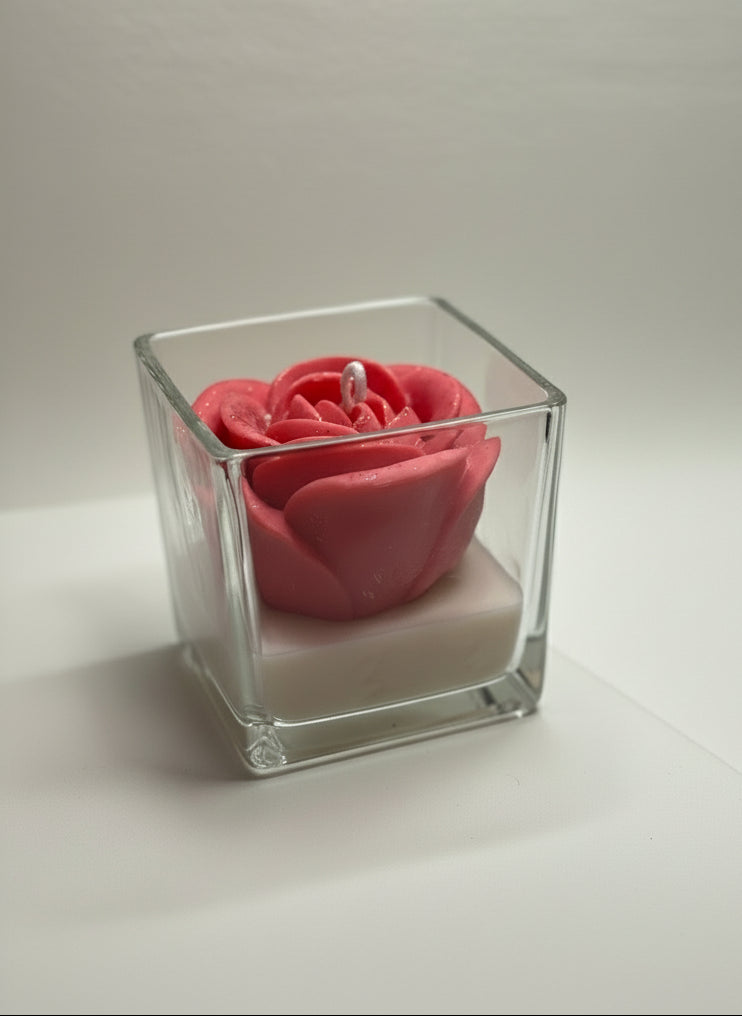 Rose Bloom Jar Candle