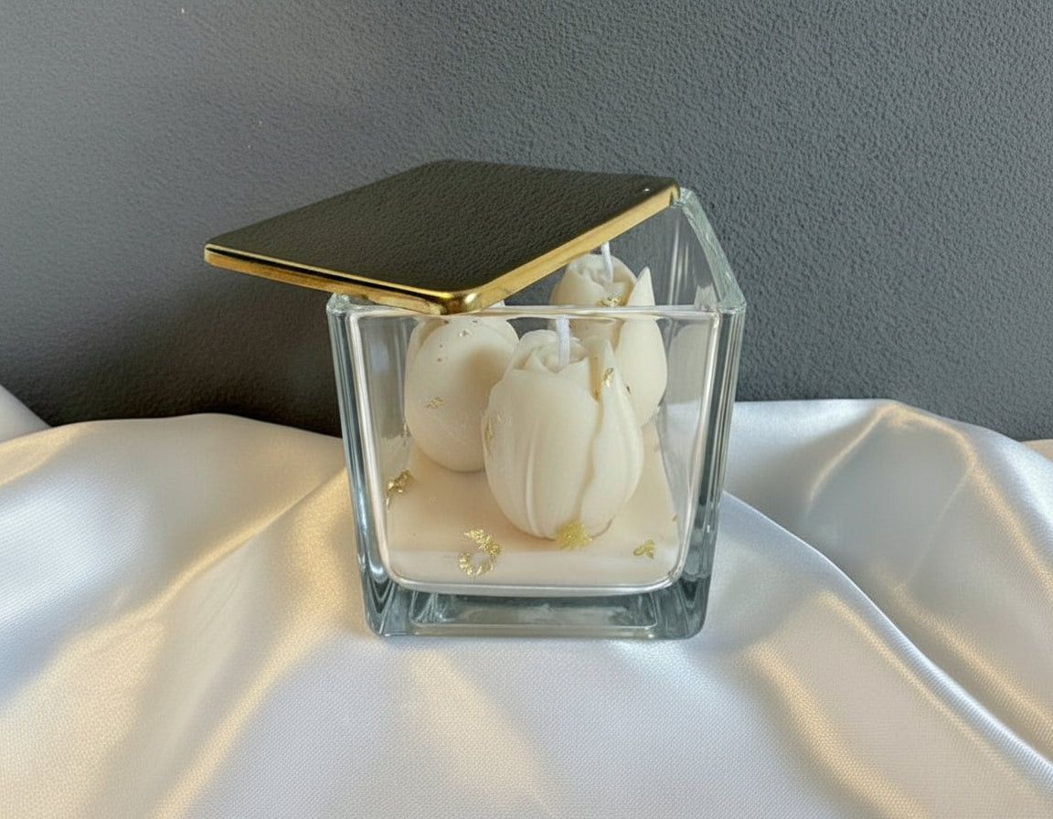 Tulip Candles Jar